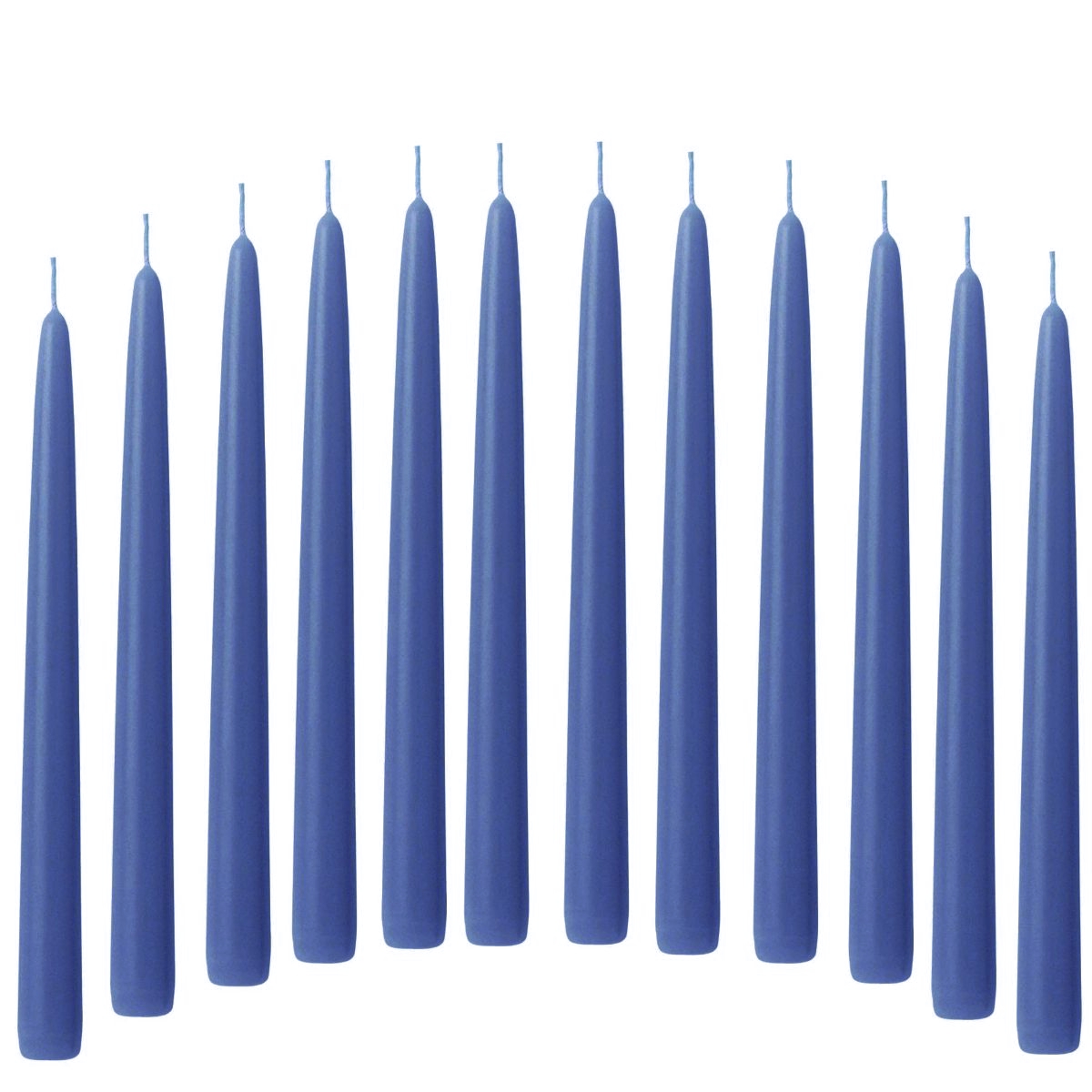 12 Spitzkerzen blau