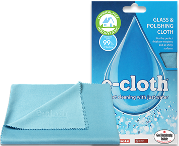 e-cloth glas und poliertuch
