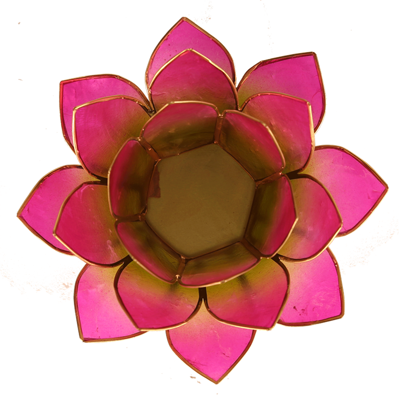 Lotus Teelichthalter purpur - Sun Of Life