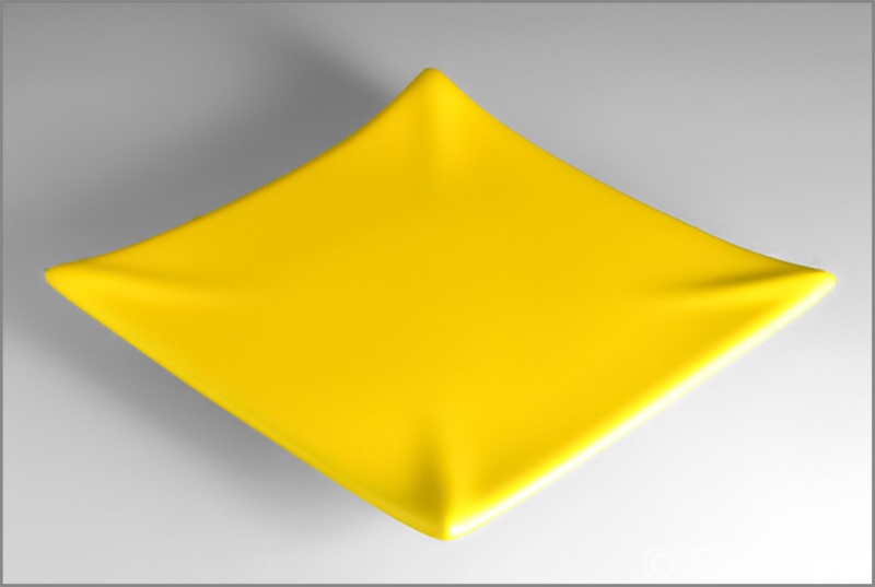 kerzen_untersetzer_gelb Kerzenuntersetzer keramik gelb