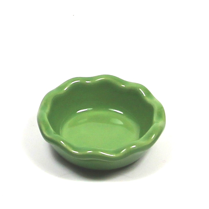 Teelichtuntersetzer Keramik grün