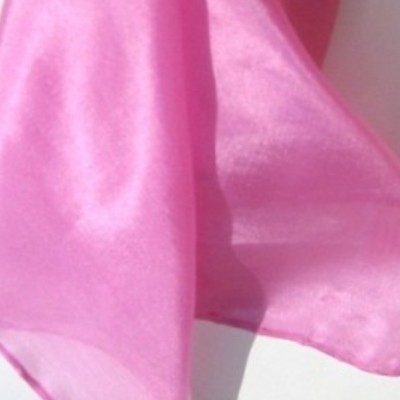 Halstuch klein Seidentuch Nickituch 100 % Seide pink 55 x 55 cm