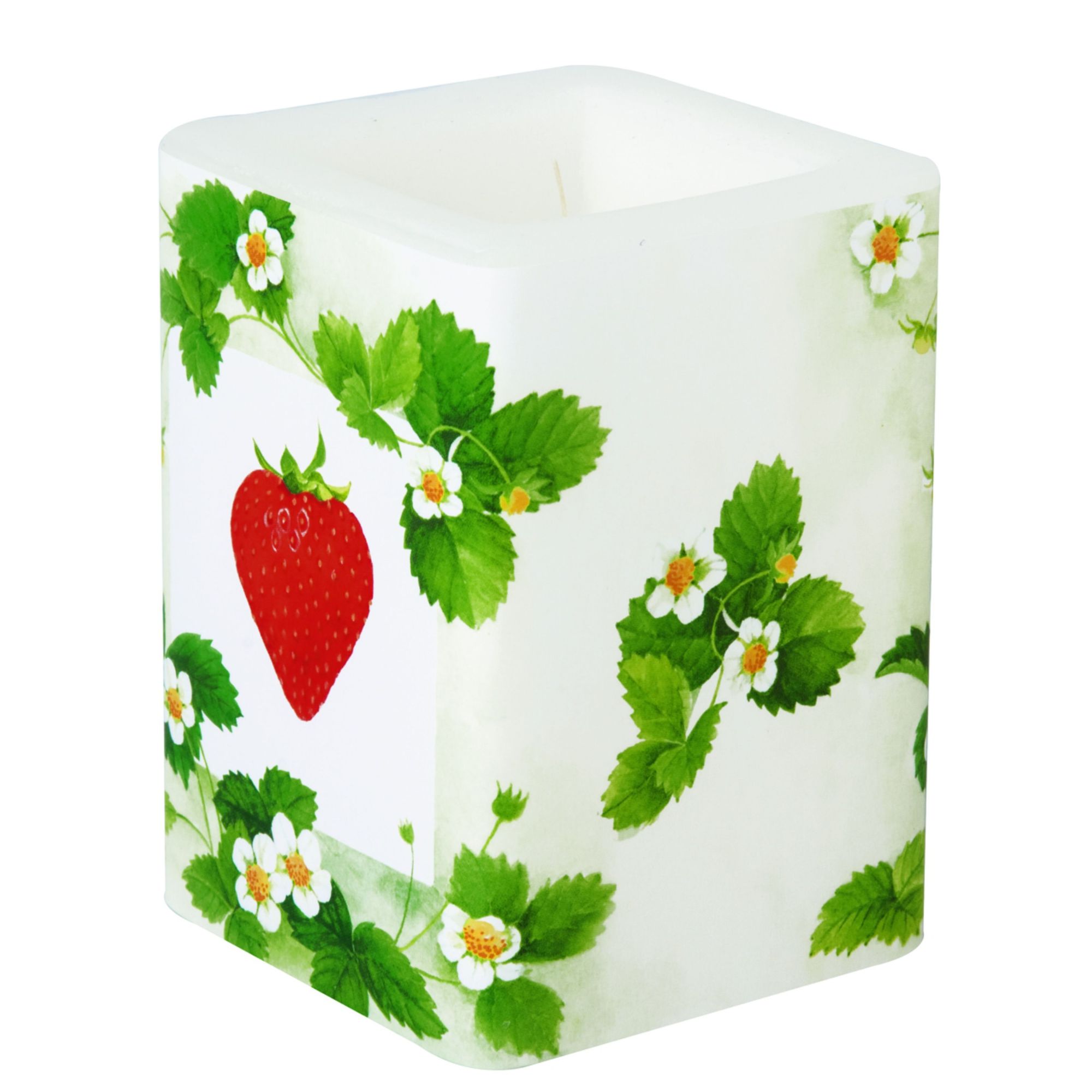 Windlicht Erdbeeren FRAISE green