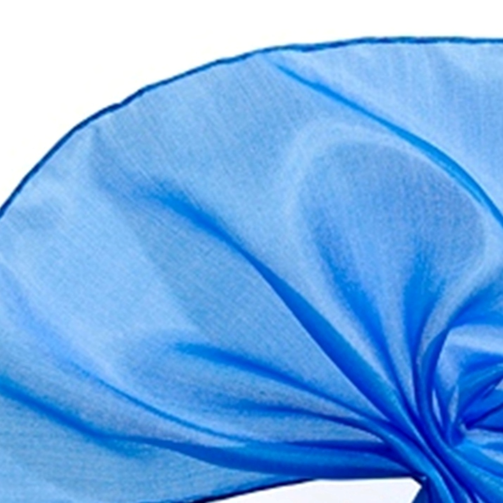 Seidentuch Einstecktuch 100 % Seide brillant blau 28 x 28 cm