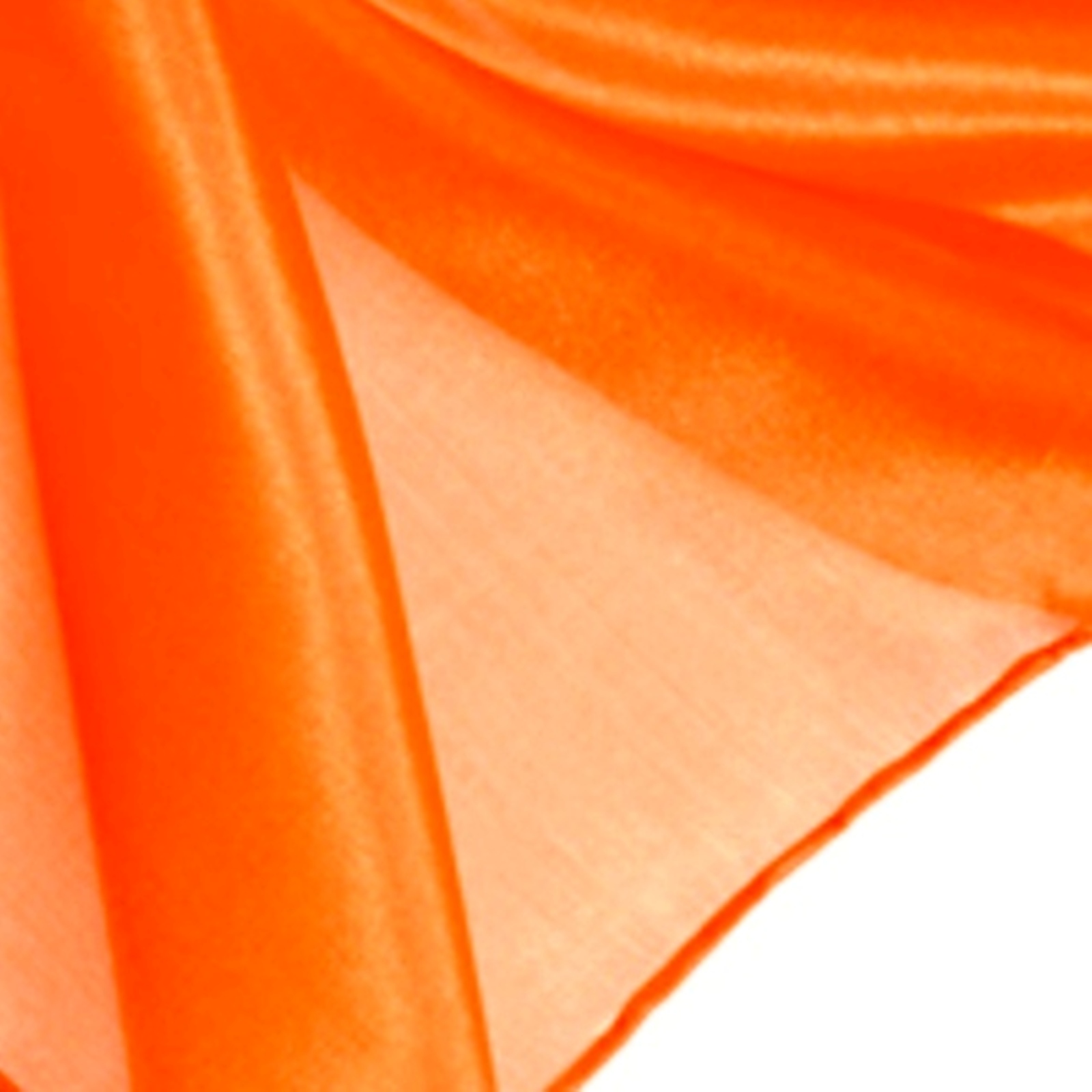 Seidentuch Nickituch 100 % Seide orange 55 x 55 cm