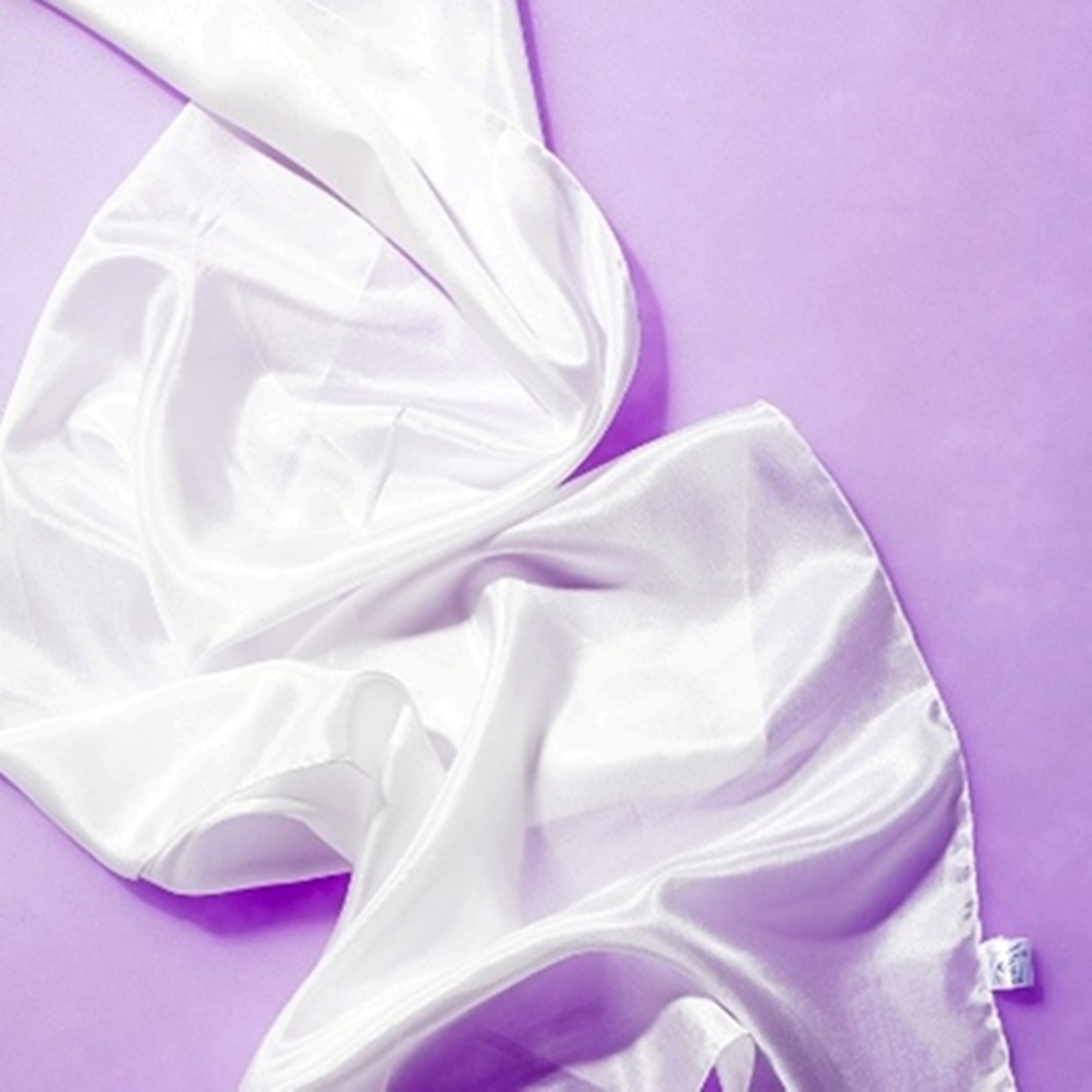 silk-scarf-white Seidenschal 100 % Seide weiß 180 x 45 cm